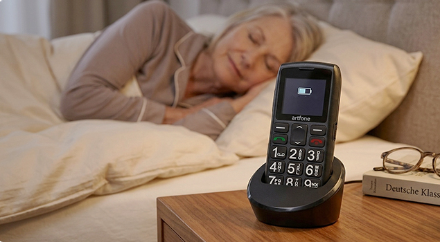 Artfone C1+ 4G compact senior phone with large buttons and SOS button