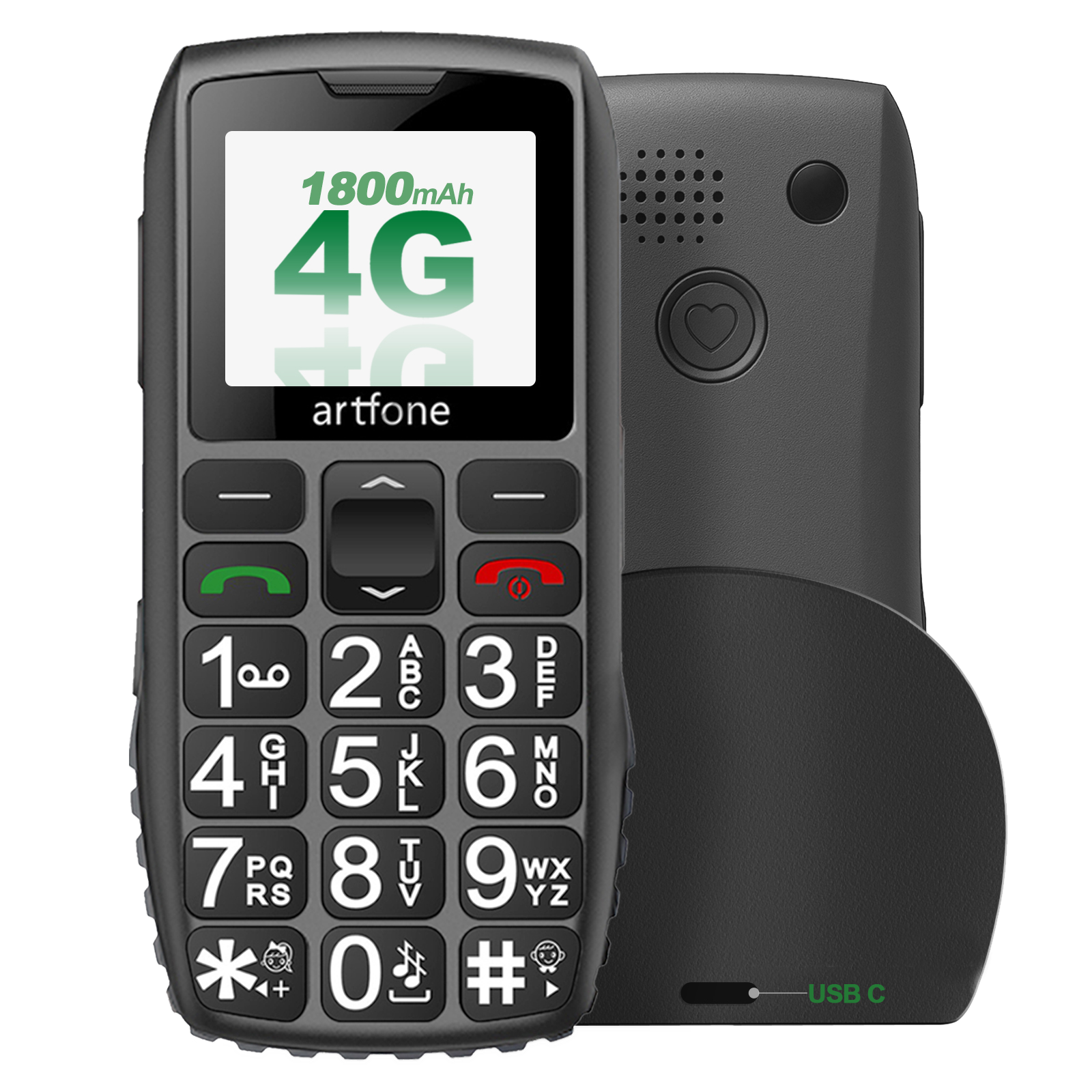Artfone C1+ 4G bar phone